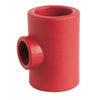 T-piece reducer 90° Series: Red pipe PP-RS Plastic welded sleeve 90mmx50mmx90mm